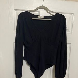 Long Sleeve black sweater body suit